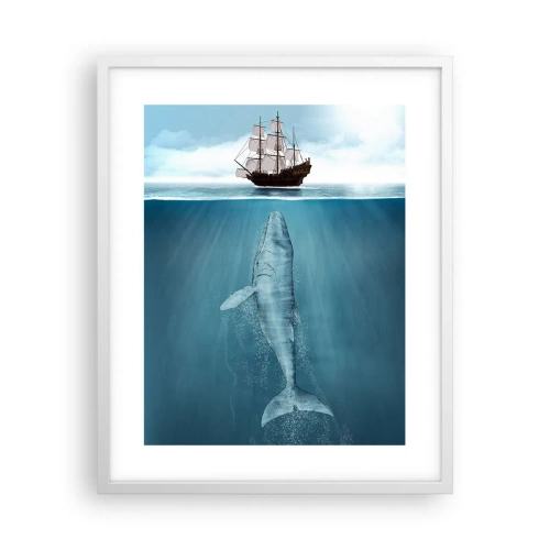 Poster in einem weißen Rahmen - Es ist besser, es nicht zu wissen - 40x50 cm