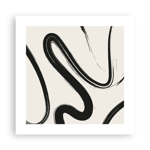 Poster - Schwarz-Weiß-Laune - 40x40 cm