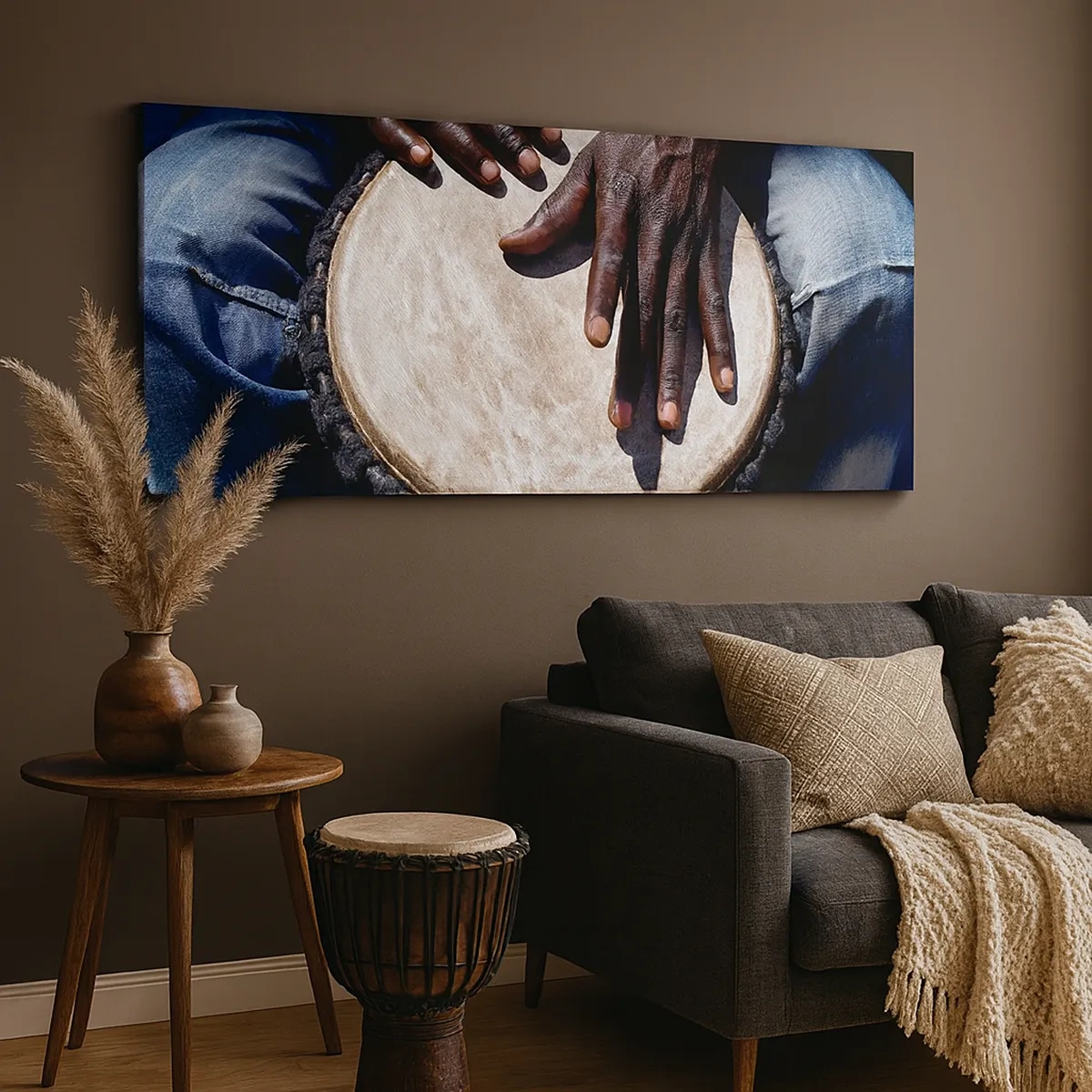 Bild auf Leinwand - Leinwandbild - Lebe in deinem eigenen Rhythmus - 30x30 cm