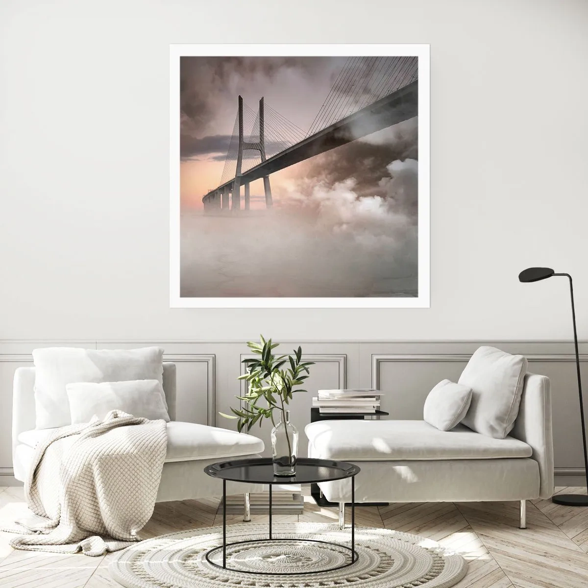 Poster - Auf dem Fluss, den es nicht gibt - 50x50 cm