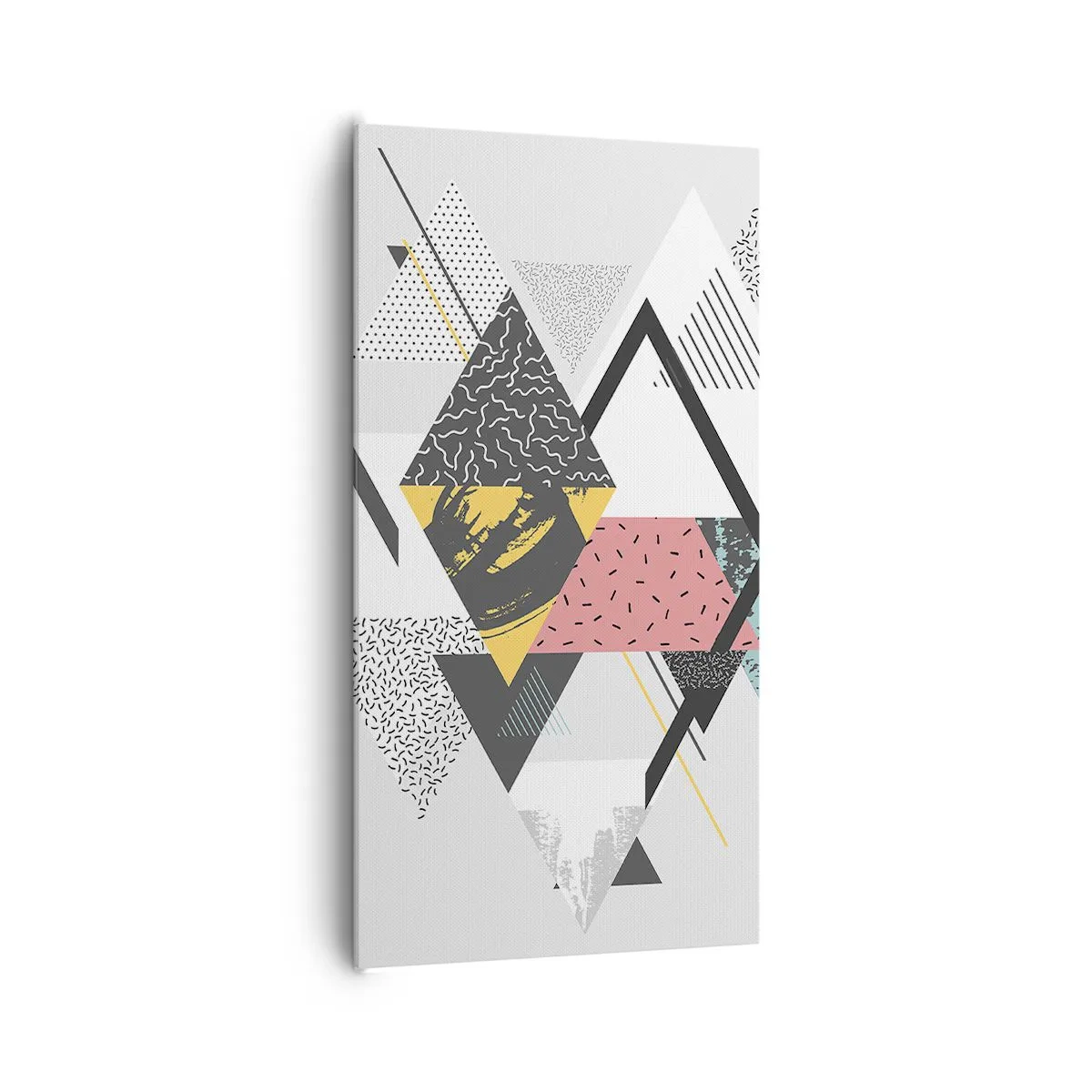Bild auf Leinwand - Leinwandbild - Variation über Dreieck und Raute - 65x120 cm