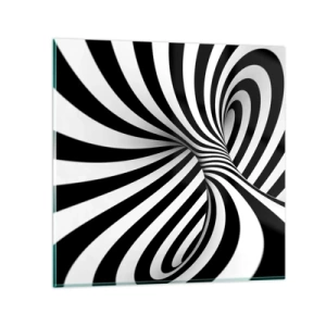 Glasbild - Bild auf glas - Komposition: Tanzraum - 60x60 cm