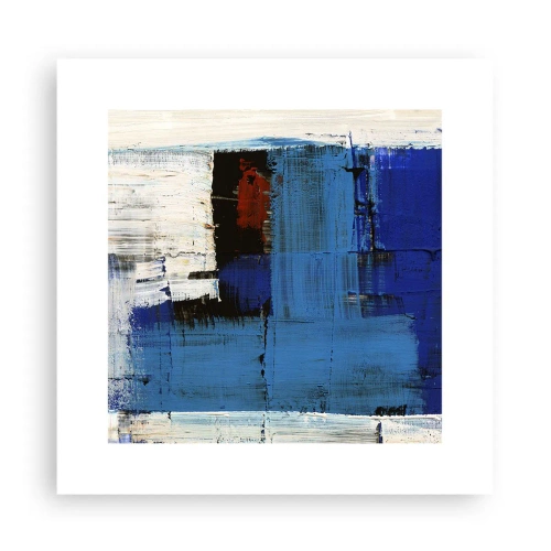 Poster - Geheimnis ist blau - 30x30 cm