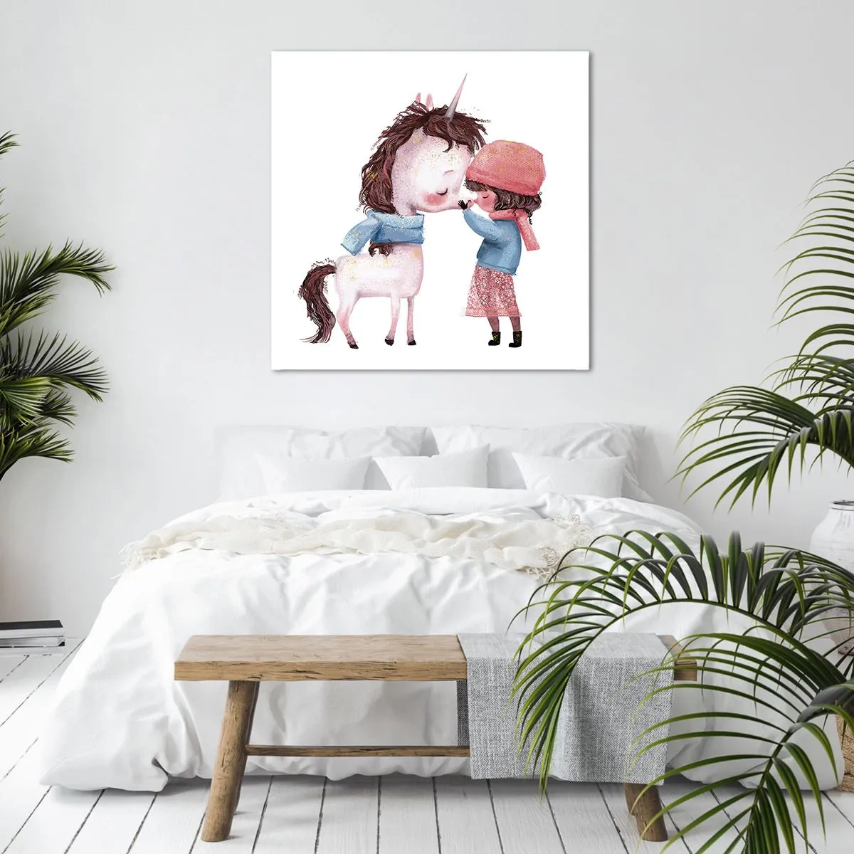 Bild auf Leinwand - Leinwandbild - Ein Wintermärchen - 40x40 cm