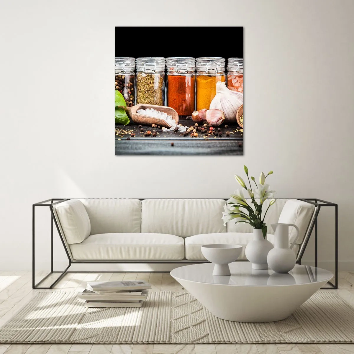 Glasbild - Bild auf glas - Für einen Geschmack des Lebens - 30x30 cm