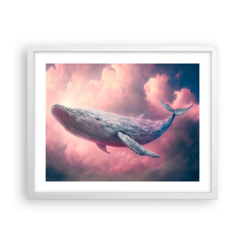 Poster in einem weißen Rahmen - Reibe deine Augen - 50x40 cm