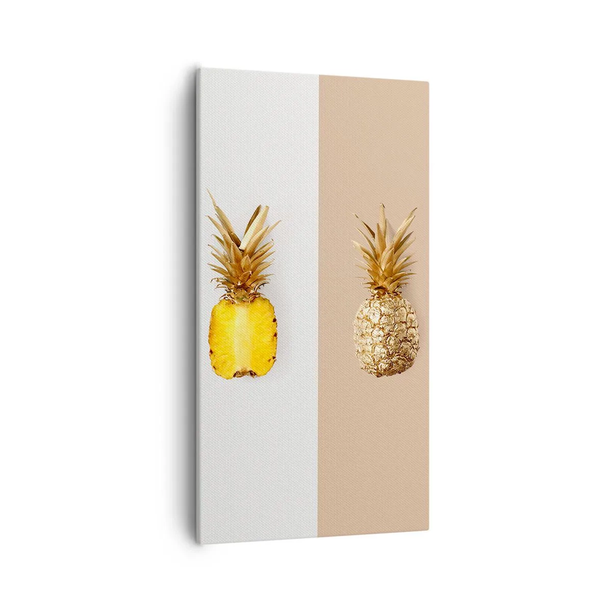 Bild auf Leinwand - Leinwandbild - Ananas für uns - 55x100 cm