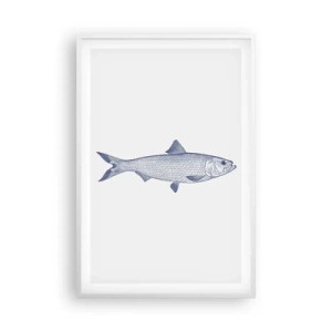 Poster in einem weißen Rahmen - Grüße aus den nördlichen Meeren - 61x91 cm