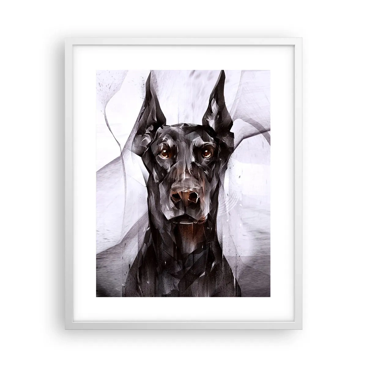 Poster in einem weißen Rahmen - Edelgeboren - 40x50 cm