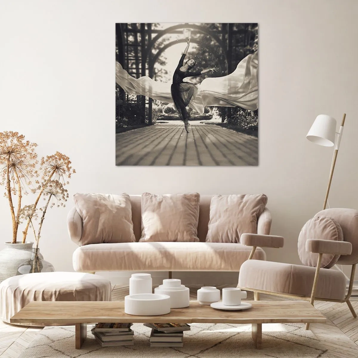 Bild auf Leinwand - Leinwandbild - Der Tanz des Gartengeistes - 40x40 cm