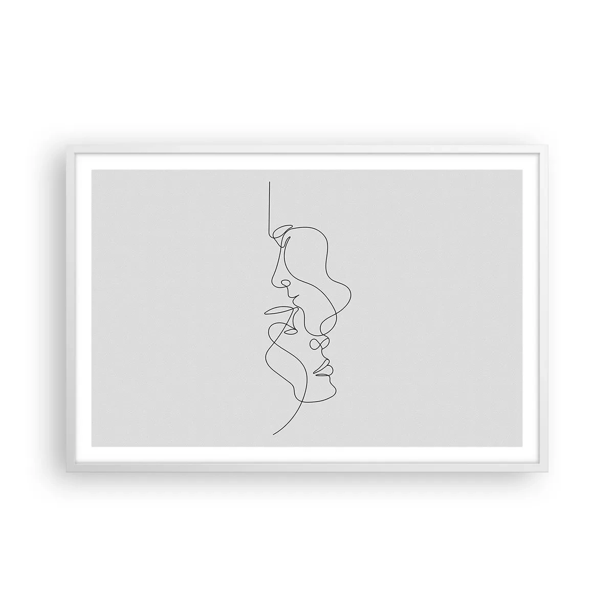 Poster in einem weißen Rahmen - Die Hitze bitterer Begierden - 91x61 cm