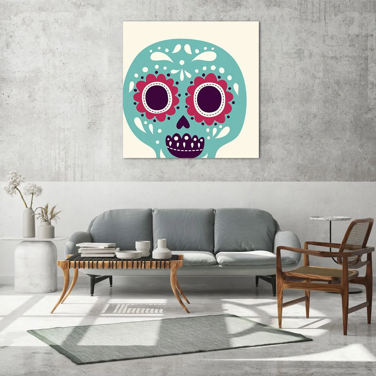 Glasbild - Bild auf glas - Das Leben – Spaß bis zum Tod - 60x60 cm