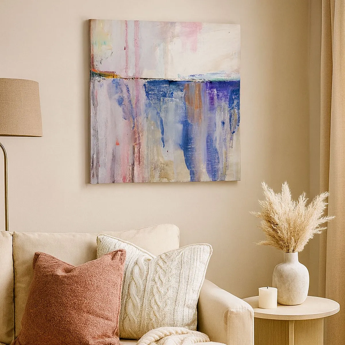 Bild auf Leinwand - Leinwandbild - Bunte Eindrücke und Assoziationen - 30x30 cm