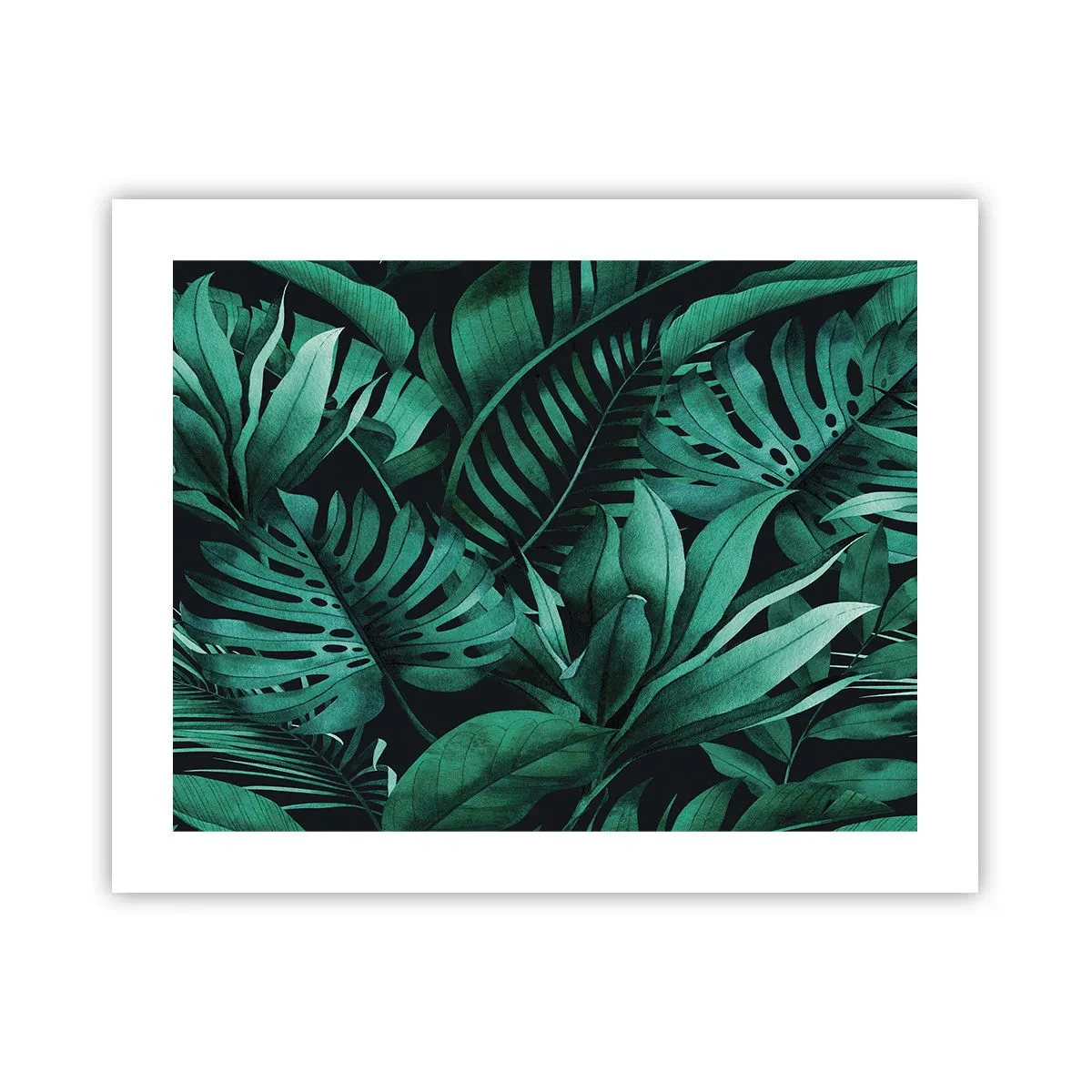 Poster - Die Tiefe des tropischen Grüns - 50x40 cm