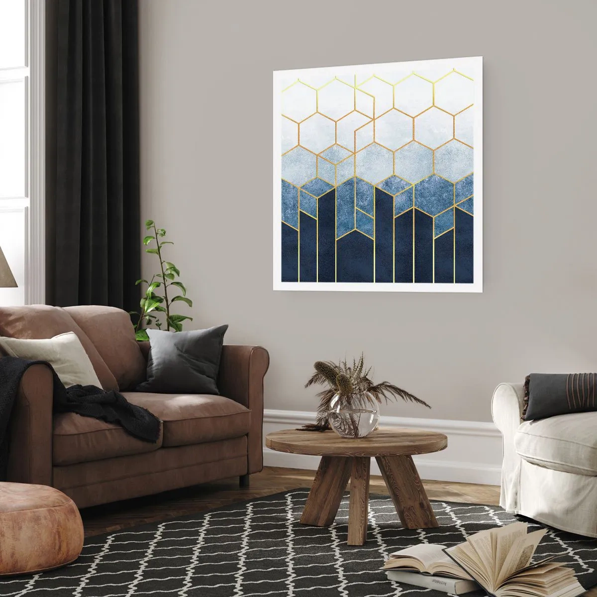 Poster - Komposition im synkopischen Rhythmus - 60x60 cm