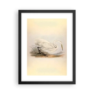 Poster in einem schwarzem Rahmen - Dame auf den Binsen - 30x40 cm