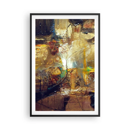 Poster in einem schwarzem Rahmen - Kalt, wärmer, heiß - 61x91 cm