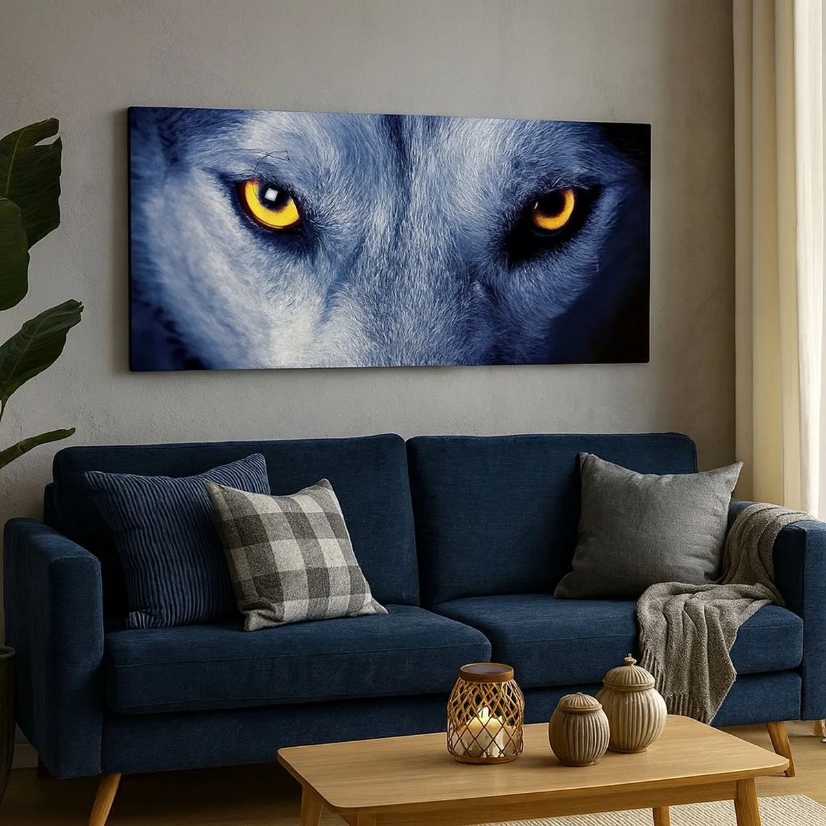 Bild auf Leinwand - Leinwandbild - Faszinierender Blick - 100x40 cm
