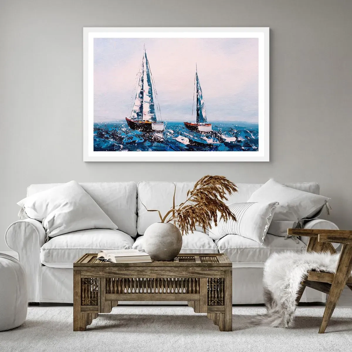 Poster in einem weißen Rahmen - Bruderschaft des Windes - 40x30 cm