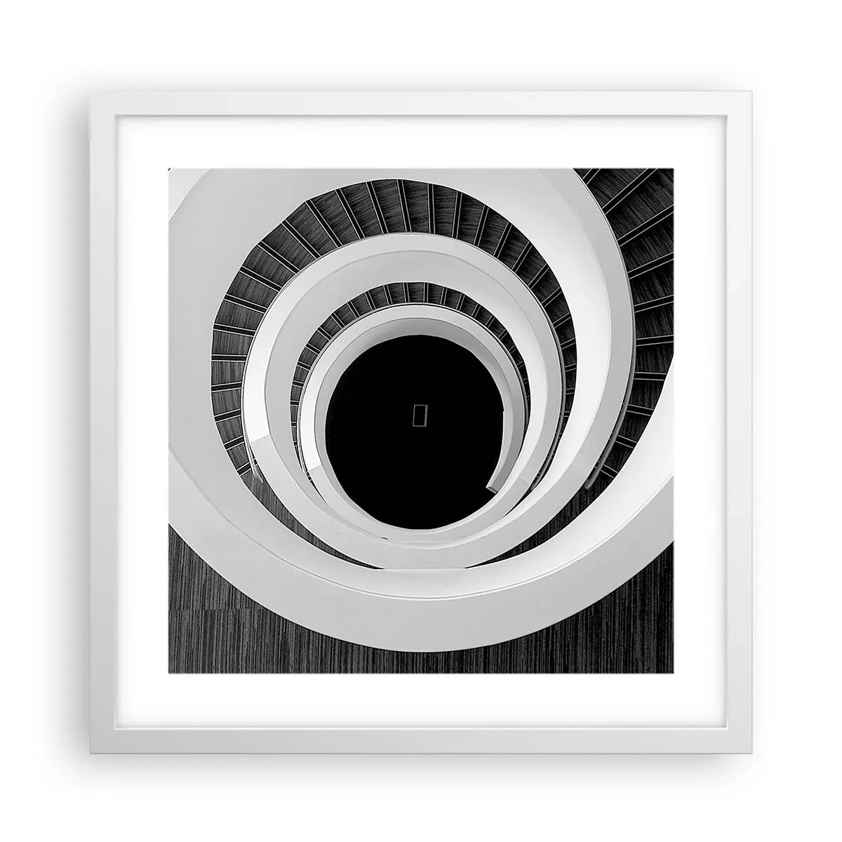 Poster in einem weißen Rahmen - Zum Kern der Sache - 40x40 cm