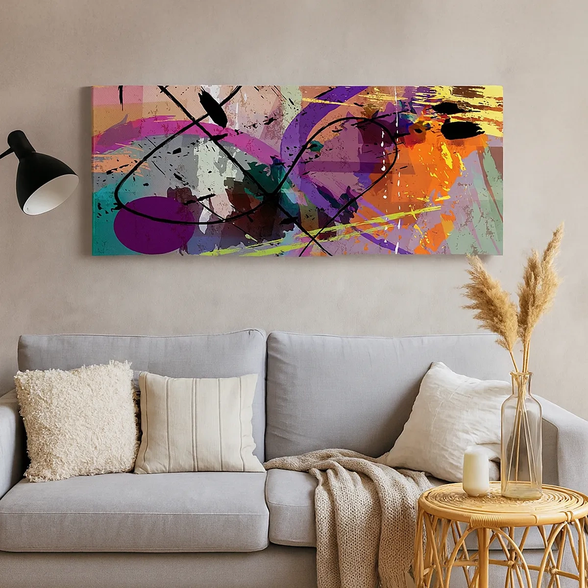 Bild auf Leinwand - Leinwandbild - Du kannst geradeaus oder umhergehen - 30x30 cm