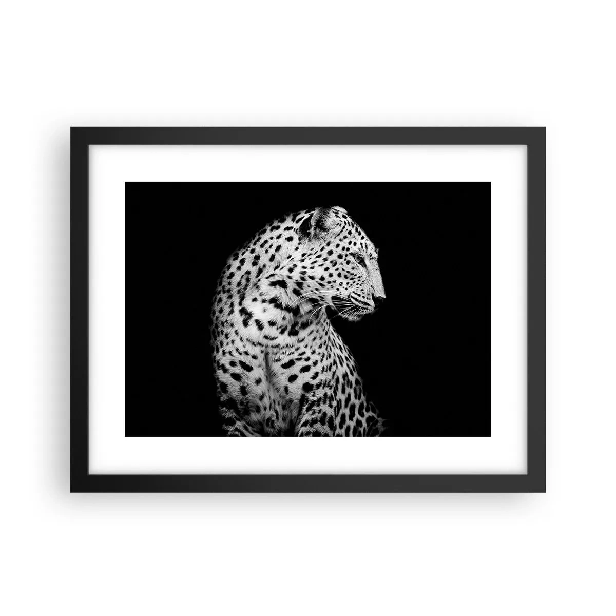 Poster in einem schwarzem Rahmen - Rechtes Profil perfekt! - 40x30 cm