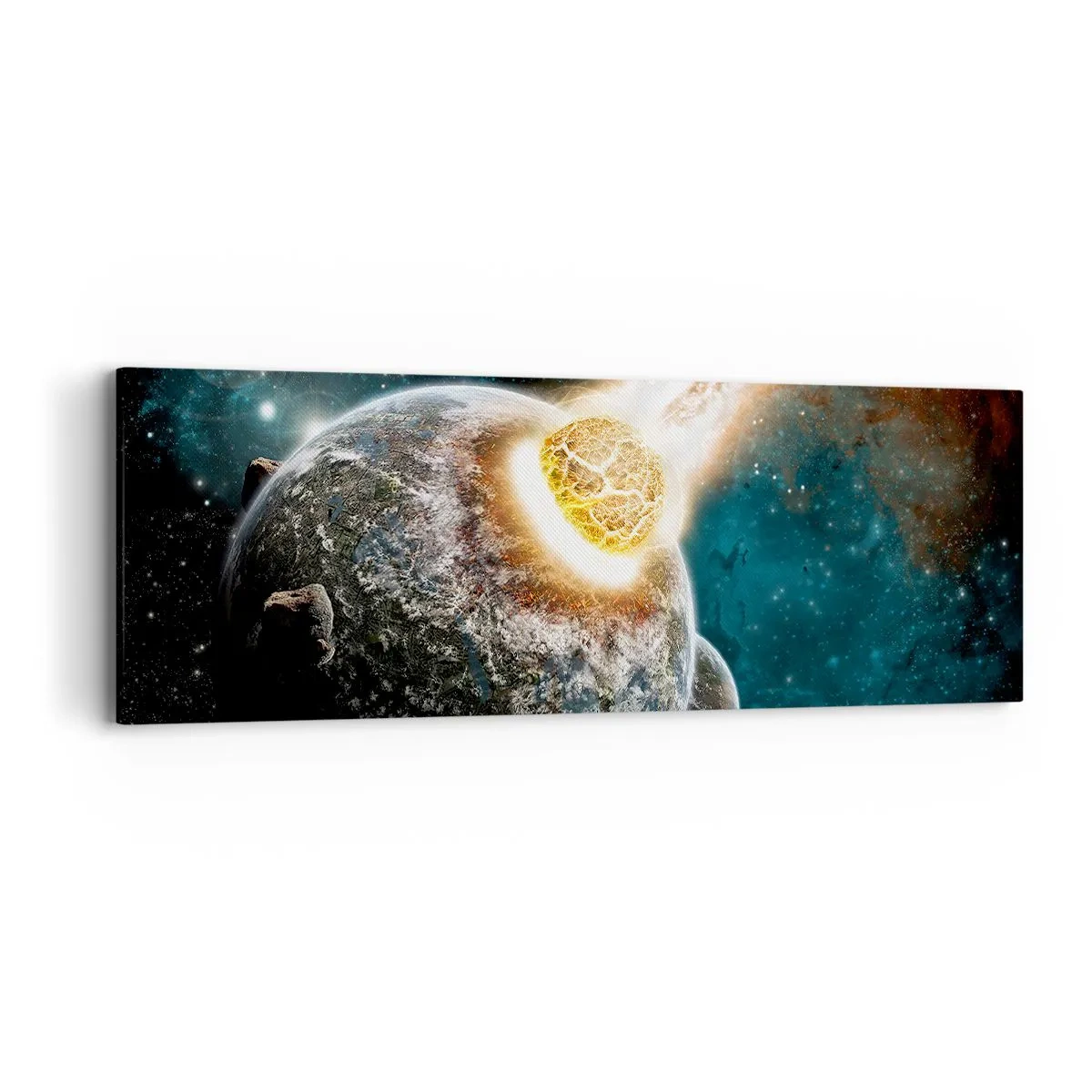 Bild auf Leinwand - Leinwandbild - Holocaust oder Geburt? - 90x30 cm