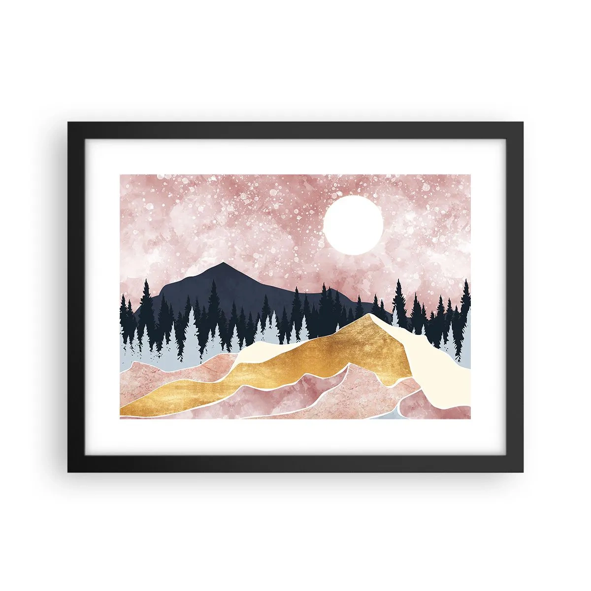 Poster in einem schwarzem Rahmen - Nachtwache - 40x30 cm