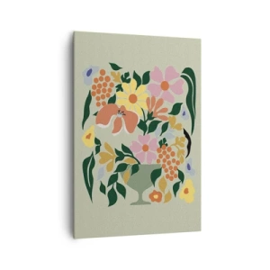 Bild auf Leinwand - Leinwandbild - Strauß voller Leben - 70x100 cm