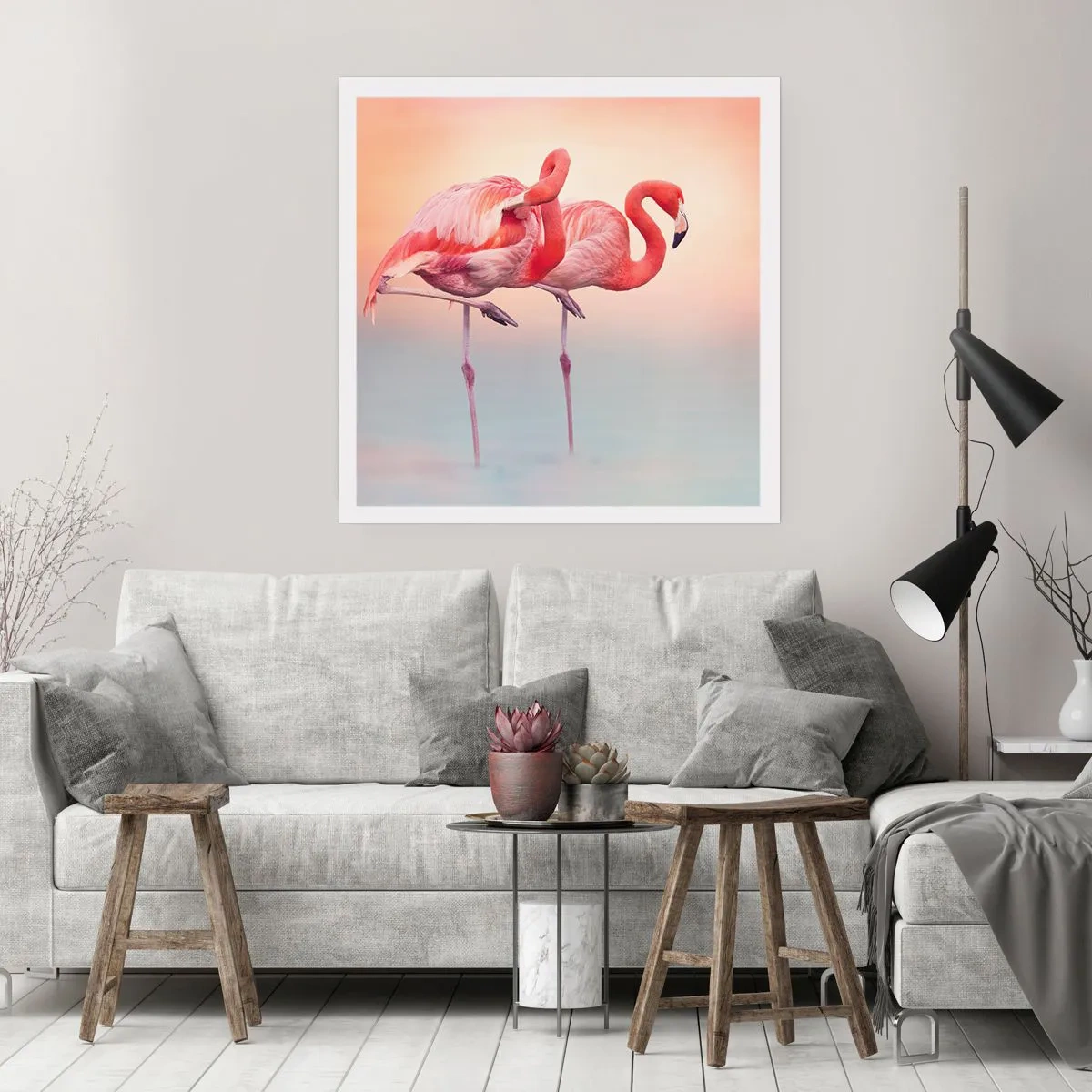 Poster - Die Farbe der untergehenden Sonne - 60x60 cm