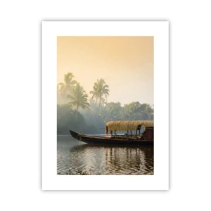 Poster - Haus am Fluss - 30x40 cm