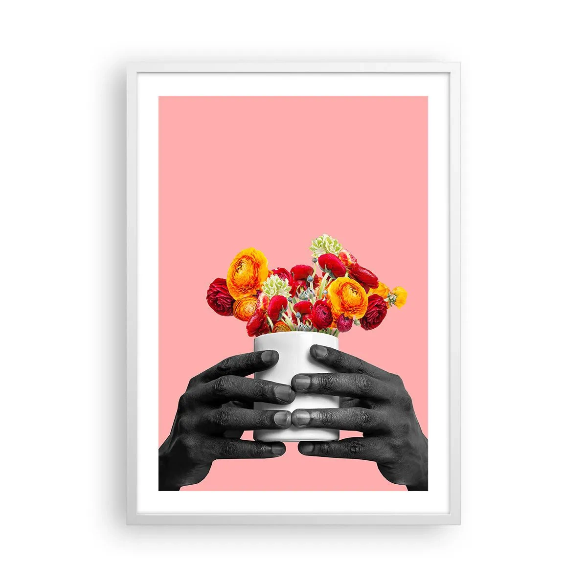 Poster in einem weißen Rahmen - Die Apotheose des Lebens - 50x70 cm