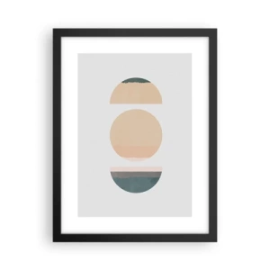 Poster in einem schwarzem Rahmen - Ein Rad hinter dem anderen… - 30x40 cm