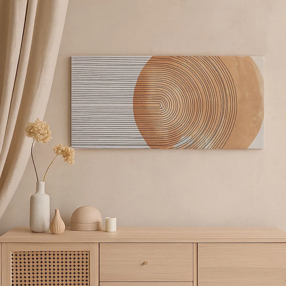 Bild auf Leinwand - Leinwandbild - SonnenKomposition - 100x40 cm