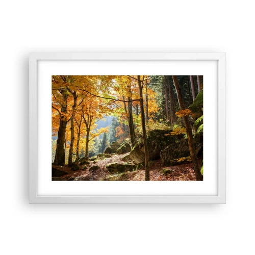 Poster in einem weißen Rahmen - Zeit zum Entspannen - 40x30 cm