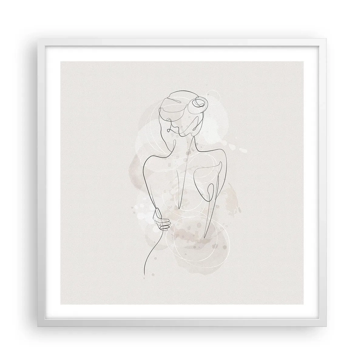 Poster in einem weißen Rahmen - Wie ein sensibles Instrument - 60x60 cm