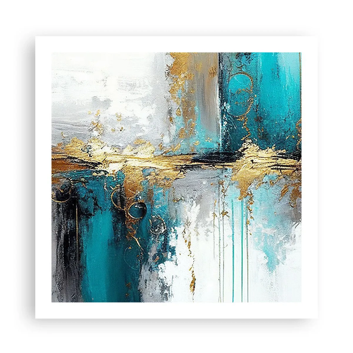 Poster - Alles fließt - 60x60 cm