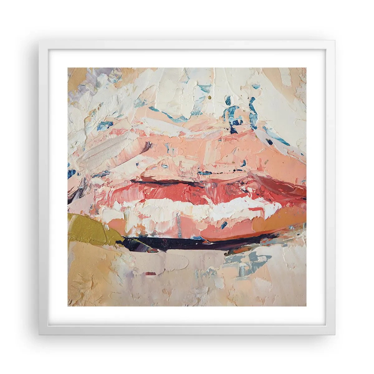 Poster in einem weißen Rahmen - Es weckt die Sinne - 50x50 cm