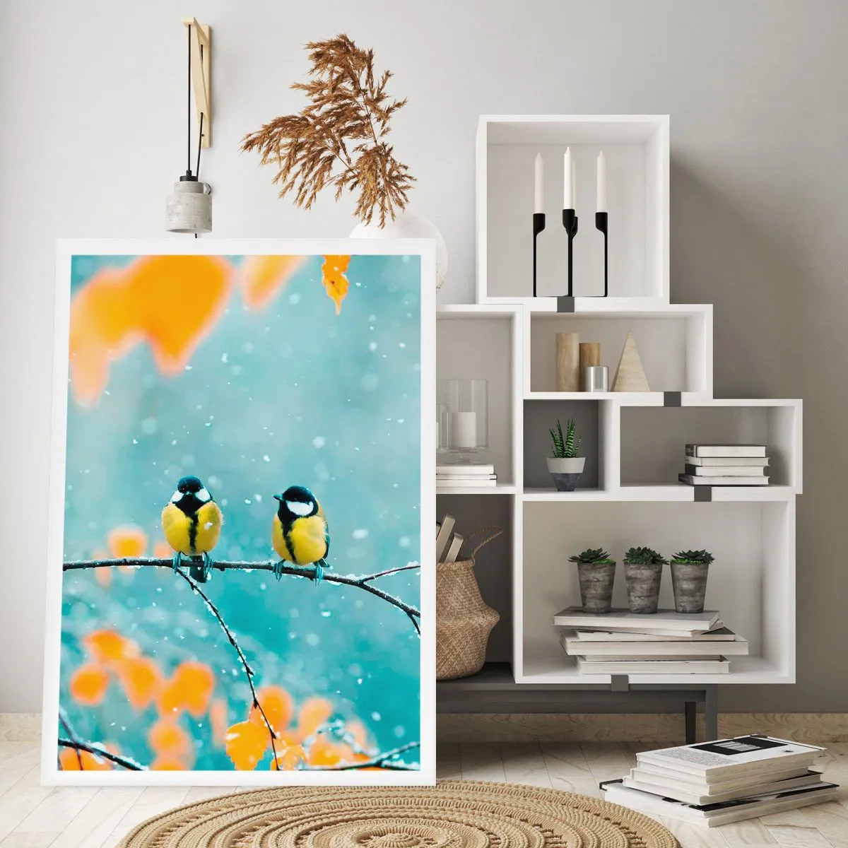 Poster - Vogelklatsch - 40x50 cm