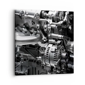 Bild auf Leinwand - Leinwandbild - Stahl, schön, stark - 30x30 cm