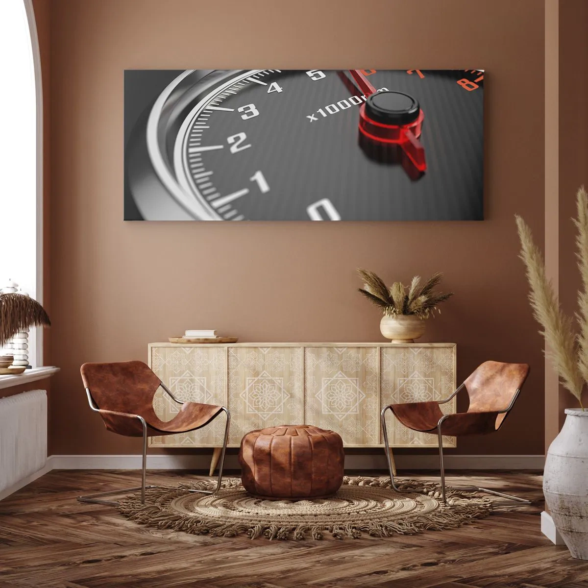 Bild auf Leinwand - Leinwandbild - Vollgas! - 90x30 cm