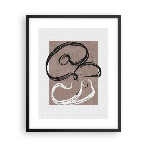 Poster in einem schwarzem Rahmen - Komposition – die Suche nach Fülle - 40x50 cm