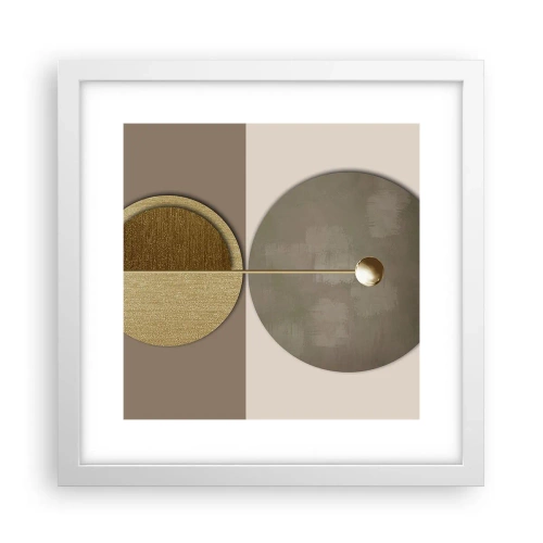 Poster in einem weißen Rahmen - Perfekte Balance - 30x30 cm