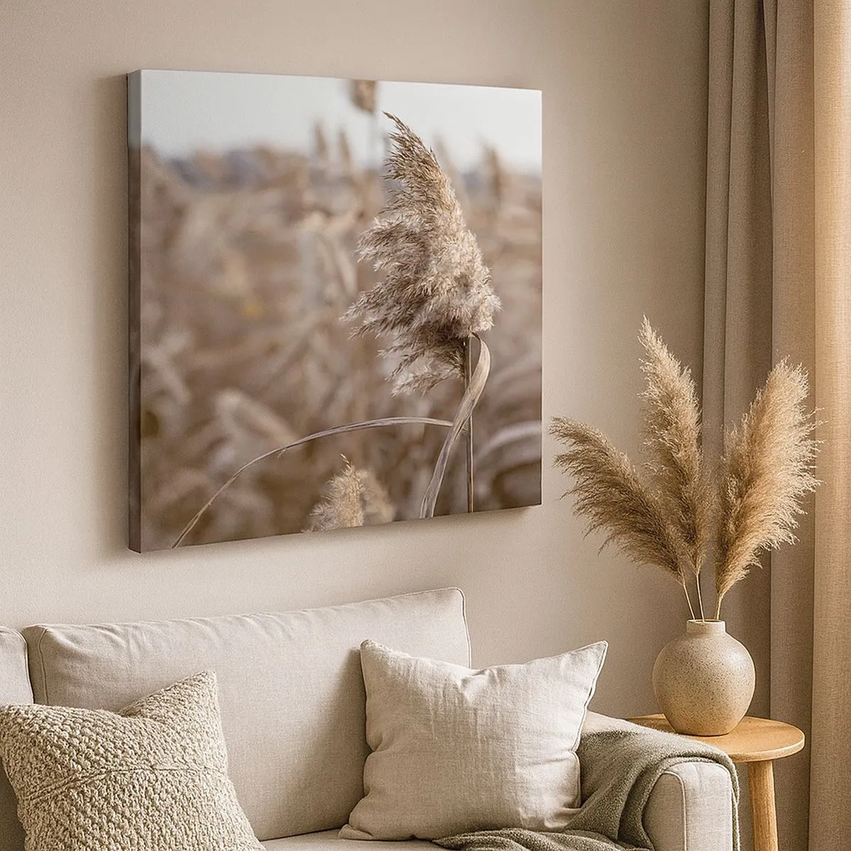 Bild auf Leinwand - Leinwandbild - Zeit, mit dem Wind zu gehen - 30x30 cm