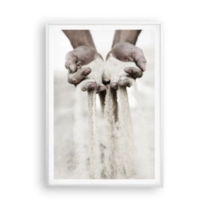 Poster in einem weißen Rahmen - Mit diesen Händen… - 70x100 cm
