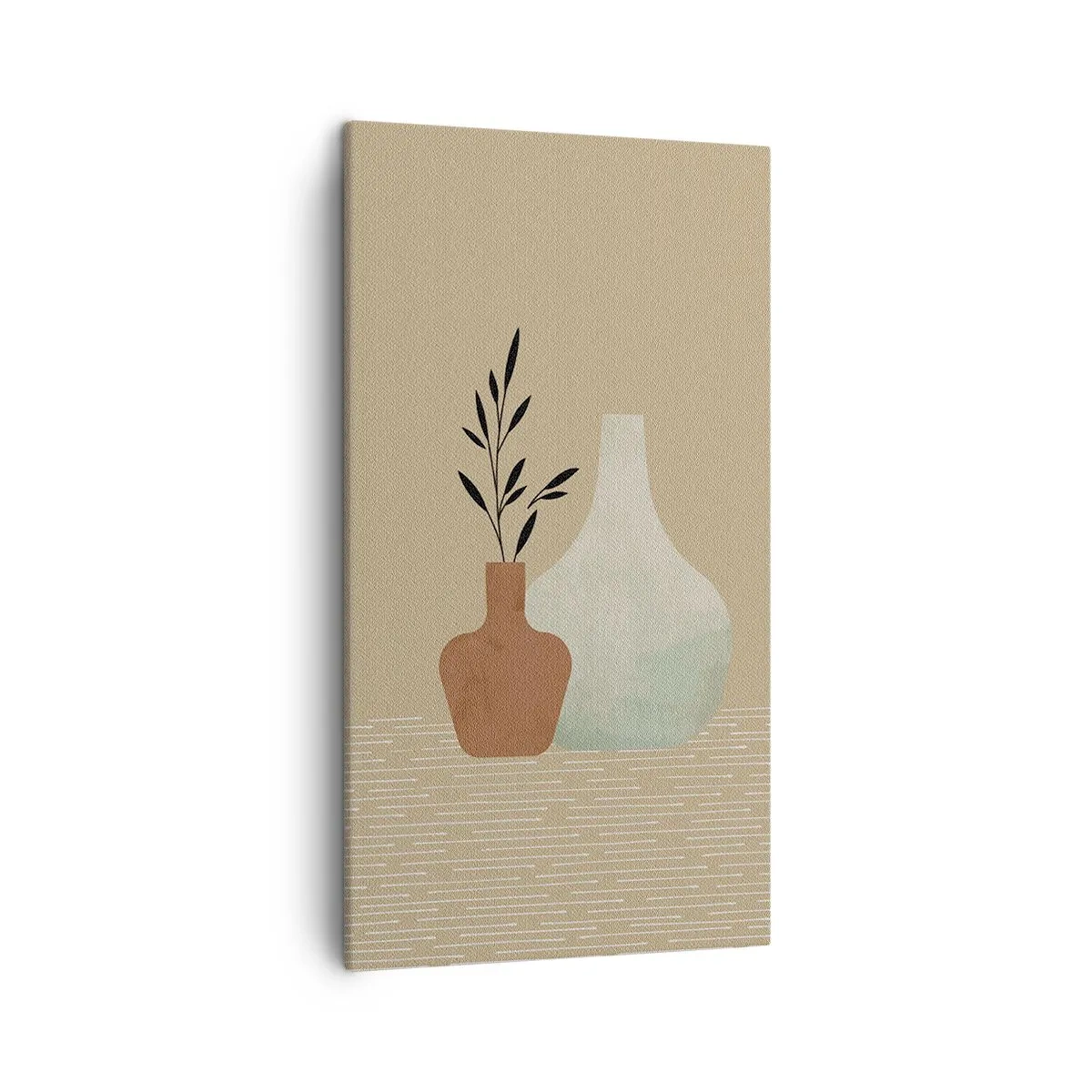 Bild auf Leinwand - Leinwandbild - Vase und ihre Idee - 45x80 cm
