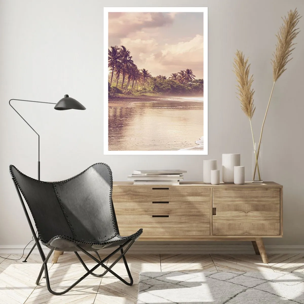 Poster - Die Liebkosung der Wellen - 70x100 cm