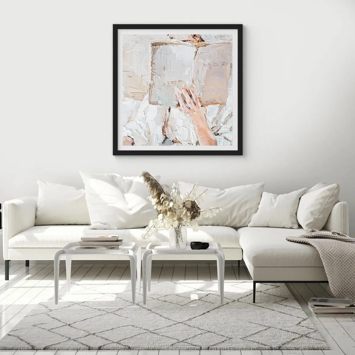 Poster in einem schwarzem Rahmen - In einer anderen Welt - 30x30 cm