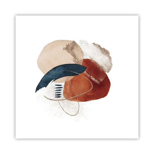 Poster - Ovale Komposition - 40x40 cm