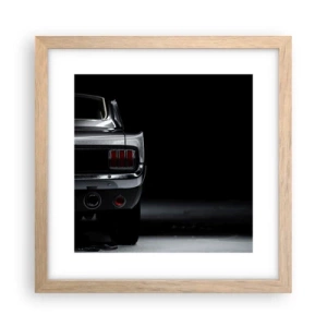 Poster in einem Rahmen aus heller Eiche - Charme des Klassikers - 30x30 cm